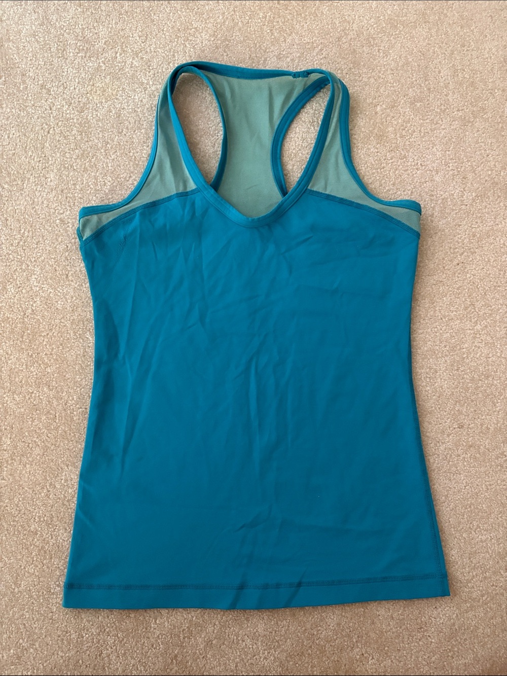 Lululemon Women’s Teal Racerback Performance Tank Top